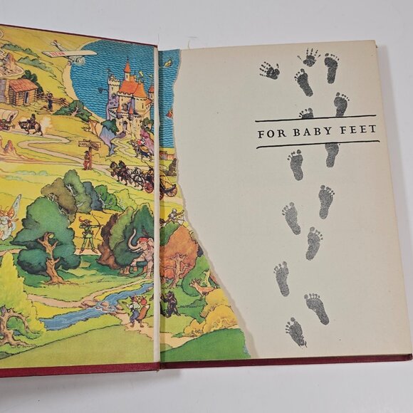 Book Trails Set 1928 Child Development Red Embossed Cover Colorful Illustrations - Picture 14 of 16